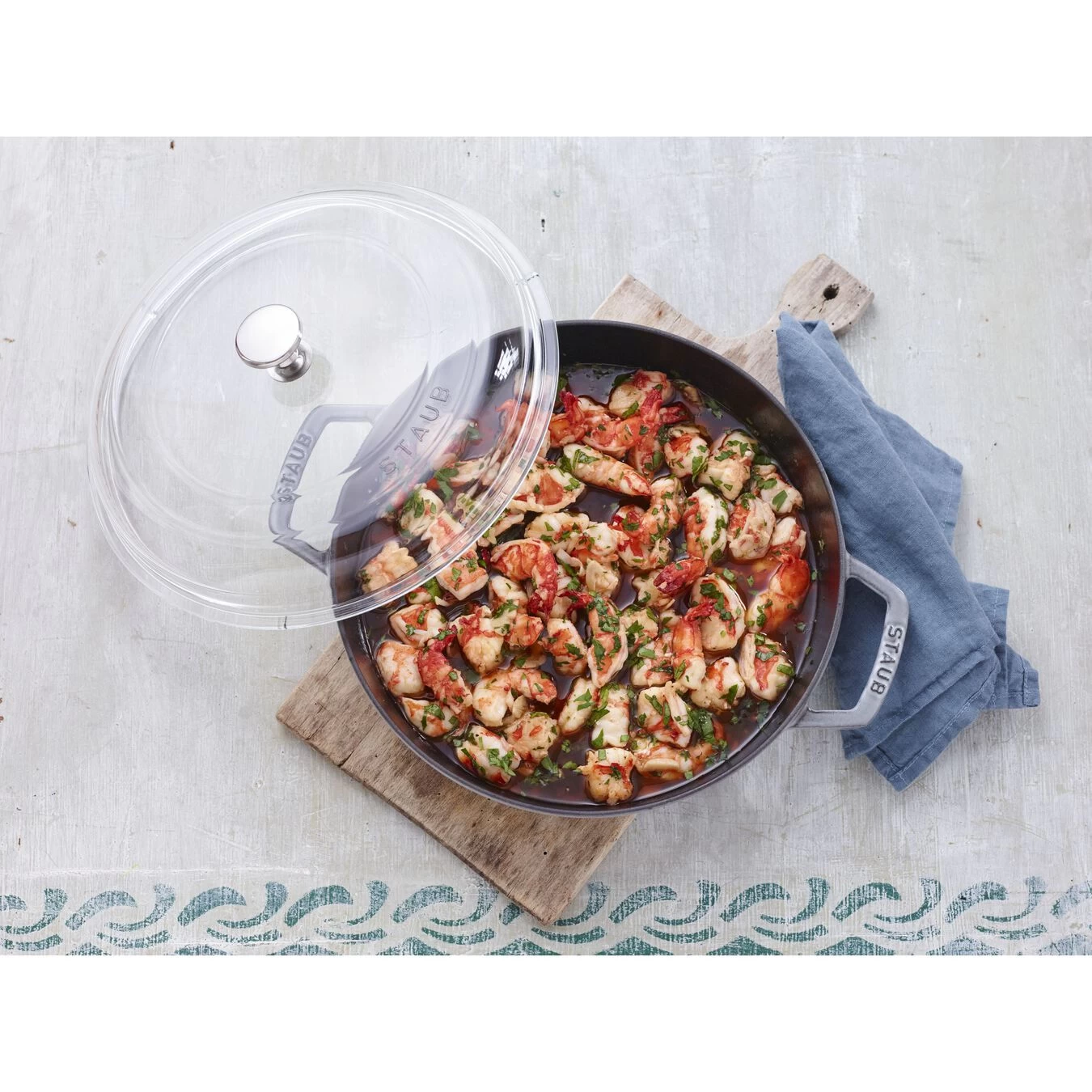 Staub Tapa Abovedado 26 Cm, Vidrio 4 Staub Tapa Abovedado 26 Cm, Vidrio - Imagen 2