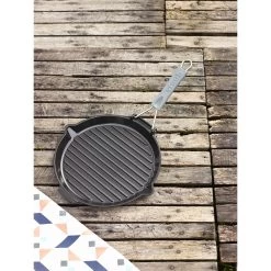 Staub Grill Con Vertedor 28 Cm, Hierro Fundido, Negro -Cocina Comercio 000017230