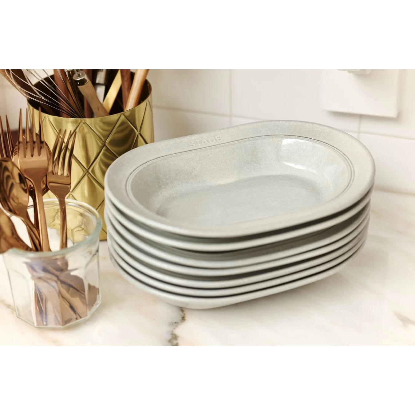 Staub Plato 25 Cm, Cerámica, Blanco Trufa 6 Staub Plato 25 Cm, Cerámica, Blanco Trufa - Imagen 4