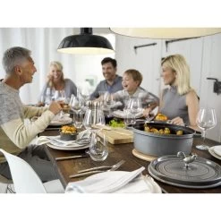 Staub Cocotte 17 Cm, Ovalado, Gris Grafito, Hierro Fundido -Cocina Comercio 000020964