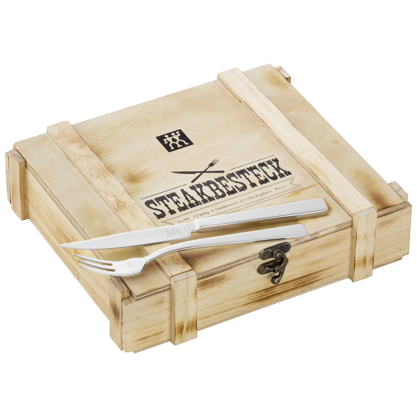 Zwilling Juego De Cubiertos Chuleteros 12-pzs, Pulido 4 Zwilling Juego De Cubiertos Chuleteros 12-pzs, Pulido - Imagen 2