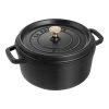 Staub Cocotte 24 Cm, Redondo, Negro, Hierro Fundido -Cocina Comercio 1003195 3
