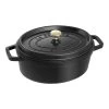 Staub Cocotte 27 Cm, Ovalado, Negro, Hierro Fundido -Cocina Comercio 1003201 1