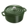 Staub Cocotte 24 Cm, Redondo, Albahaca, Hierro Fundido -Cocina Comercio 1003973 2
