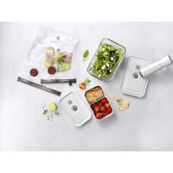 Zwilling Set De Vacío, Combinación / Cristal, Tamaño L/Táper, Tamaño M, 7-pzs, Blanco -Cocina Comercio 262613 StarterSet TOP A3 0002n