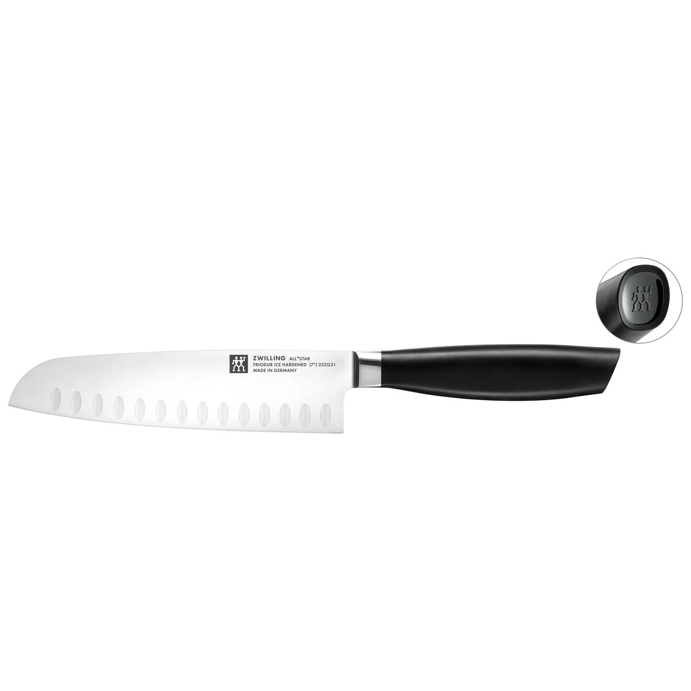 Zwilling Cuchillo Santoku 18 Cm, Negro 3 Zwilling Cuchillo Santoku 18 Cm, Negro