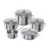 Zwilling Juego De Ollas Y Sartenes 5-pzs, 18/10 Acero Inoxidable -Cocina Comercio 40110 009 0 1