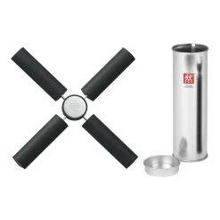 Zwilling Salvamanteles 22 Cm, Silicona, Plata-negro