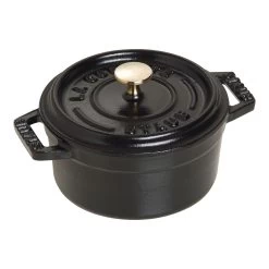 Staub Mini Cocotte 10 Cm, Redondo, Negro, Hierro Fundido