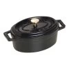Staub Mini Cocotte 11 Cm, Ovalado, Negro, Hierro Fundido 1 Staub Mini Cocotte 11 Cm, Ovalado, Negro, Hierro Fundido -Cocina Comercio 40500 111 0 1