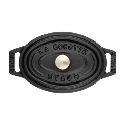 Staub Mini Cocotte 11 Cm, Ovalado, Negro, Hierro Fundido -Cocina Comercio 40500 111 0 3