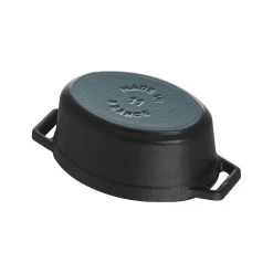 Staub Mini Cocotte 11 Cm, Ovalado, Negro, Hierro Fundido -Cocina Comercio 40500 111 0 7