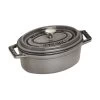 Staub Mini Cocotte 11 Cm, Ovalado, Gris Grafito, Hierro Fundido 1 Staub Mini Cocotte 11 Cm, Ovalado, Gris Grafito, Hierro Fundido -Cocina Comercio 40500 116 0 1