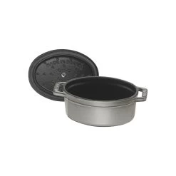 Staub Mini Cocotte 11 Cm, Ovalado, Gris Grafito, Hierro Fundido -Cocina Comercio 40500 116 0 5