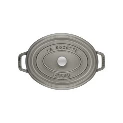Staub Cocotte 37 Cm, Ovalado, Gris Grafito, Hierro Fundido -Cocina Comercio 40500 236 0 2