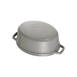 Staub Cocotte 17 Cm, Ovalado, Gris Grafito, Hierro Fundido -Cocina Comercio 40500 236 0 6