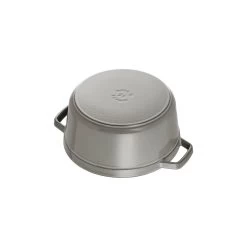 Staub Cocotte 24 Cm, Redondo, Gris Grafito, Hierro Fundido 10 Staub Cocotte 24 Cm, Redondo, Gris Grafito, Hierro Fundido -Cocina Comercio 40500 246 0 6
