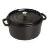 Staub Cocotte 28 Cm, Redondo, Negro, Hierro Fundido