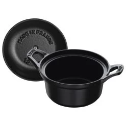 Staub La Coquette 12 Cm, Redondo, Negro 11 Staub La Coquette 12 Cm, Redondo, Negro -Cocina Comercio 40501 020 0 6