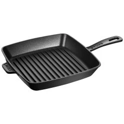Staub Plancha Americana 26 X 26 Cm, Hierro Fundido, Negro