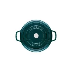 Staub Cocotte 28 Cm, Redondo, Verde Azulado-turquesa, Hierro Fundido -Cocina Comercio 40501 115 0 3