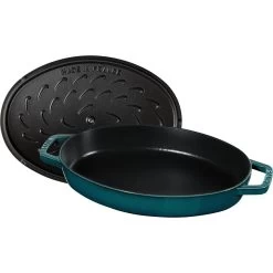 Staub Fuente Para Horno Con Tapa 33 Cm, Hierro Fundido -Cocina Comercio 40501 125 0 6