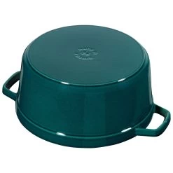 Staub Cocotte 28 Cm, Redondo, Verde Azulado-turquesa, Hierro Fundido -Cocina Comercio 40501115 4