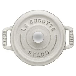 Staub Mini Cocotte 10 Cm, Redondo, Blanco Trufa, Hierro Fundido -Cocina Comercio 40501408 3