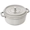 Staub Cocotte 26 Cm, Redondo, Blanco Trufa, Hierro Fundido -Cocina Comercio 40501413