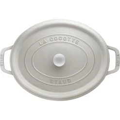 Staub Cocotte 23 Cm, Ovalado, Blanco Trufa, Hierro Fundido -Cocina Comercio 40501421 3