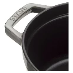 Staub Cocotte 34 Cm, Redondo, Gris Grafito, Hierro Fundido -Cocina Comercio 40502 303 2