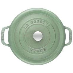 Staub Cocotte 24 Cm, Redondo, Salvia, Hierro Fundido -Cocina Comercio 40505 364 3