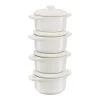 Staub Set De Cocotte 4-pzs, Redondo, Blanco Marfil, Cerámica 2 Staub Set De Cocotte 4-pzs, Redondo, Blanco Marfil, Cerámica -Cocina Comercio 40508 161 3