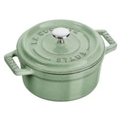 Staub Mini Cocotte 10 Cm, Redondo, Salvia, Hierro Fundido