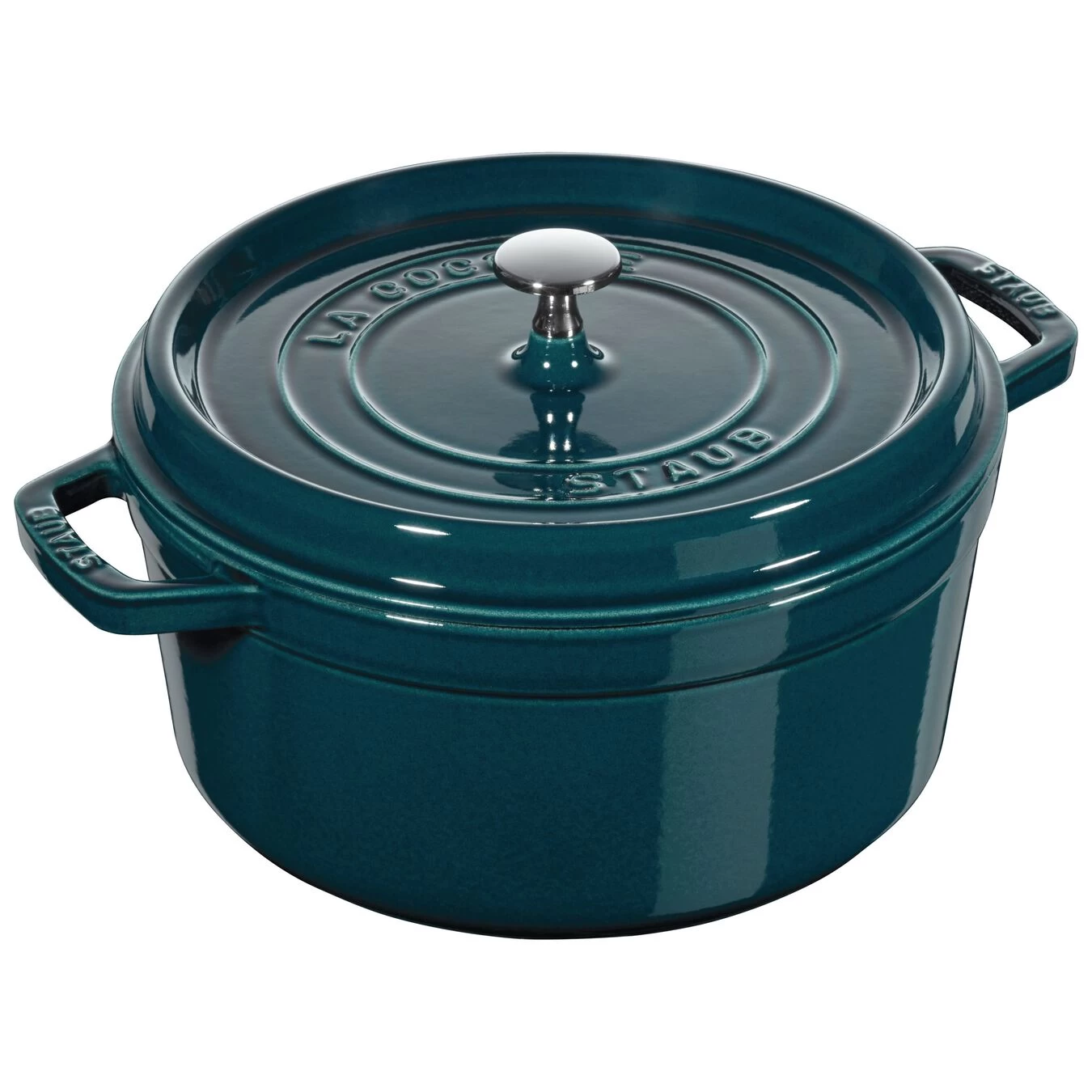 Staub Cocotte 26 Cm, Redondo, Verde Azulado-turquesa, Hierro Fundido 3 Staub Cocotte 26 Cm, Redondo, Verde Azulado-turquesa, Hierro Fundido