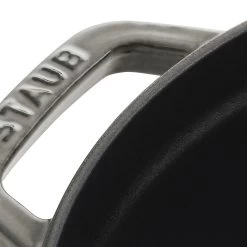 Staub Cocotte 18 Cm, Redondo, Gris Grafito, Hierro Fundido -Cocina Comercio 40509 304 0 3 1