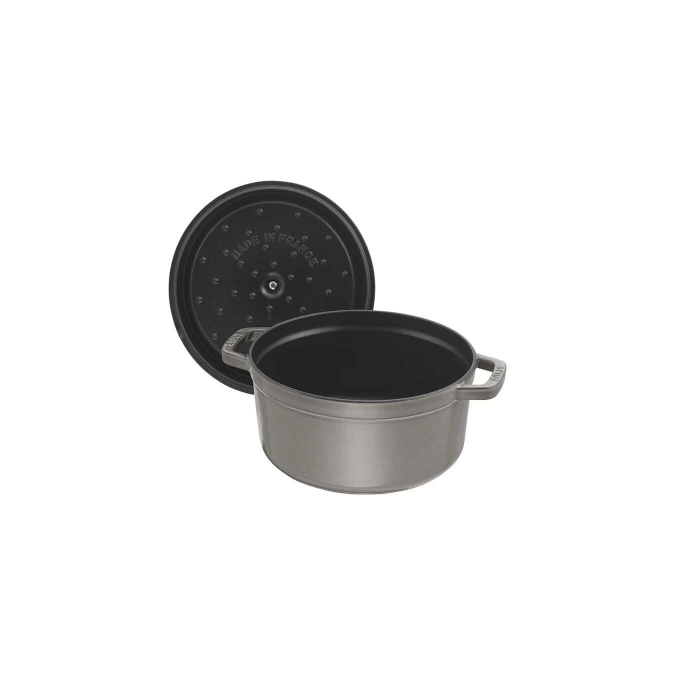 Staub Cocotte 26 Cm, Redondo, Gris Grafito, Hierro Fundido 5 Staub Cocotte 26 Cm, Redondo, Gris Grafito, Hierro Fundido - Imagen 3