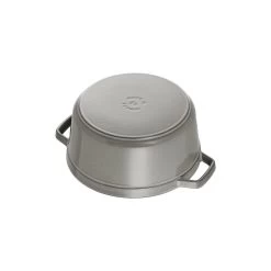 Staub Cocotte 18 Cm, Redondo, Gris Grafito, Hierro Fundido -Cocina Comercio 40509 304 0 6