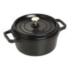 Staub Cocotte 22 Cm, Redondo, Negro, Hierro Fundido -Cocina Comercio 40509 305 0 1