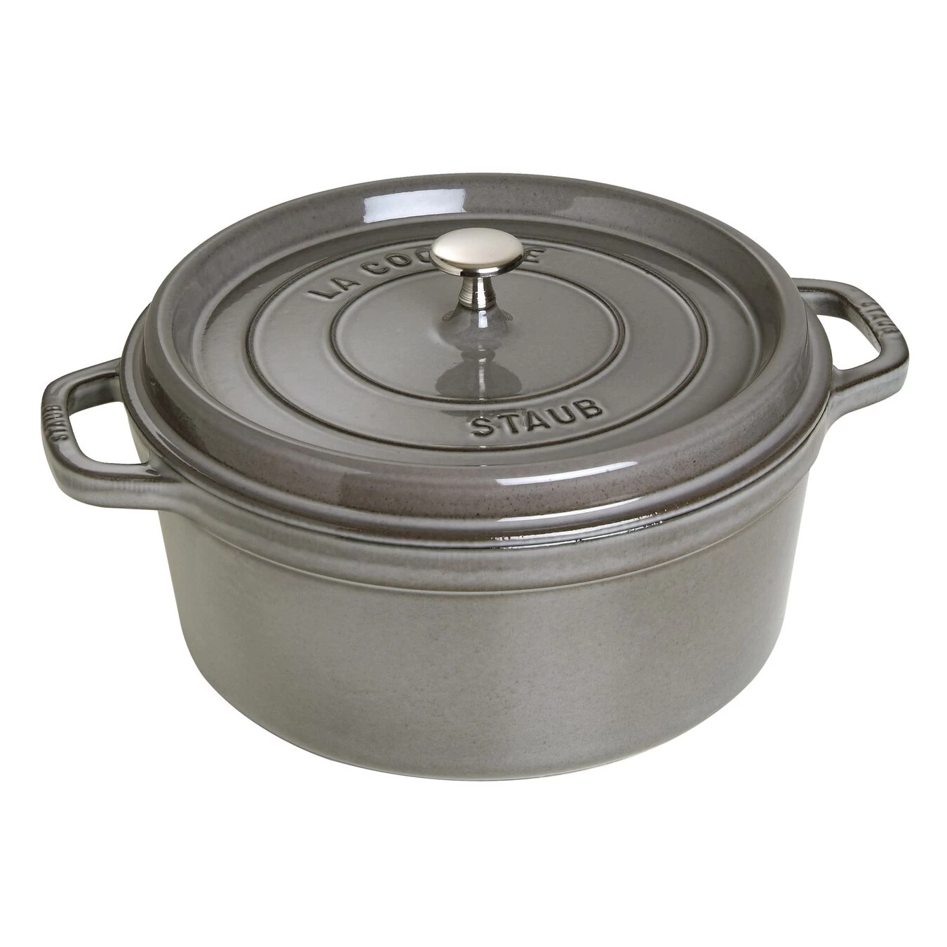 Staub Cocotte 28 Cm, Redondo, Gris Grafito, Hierro Fundido 3 Staub Cocotte 28 Cm, Redondo, Gris Grafito, Hierro Fundido