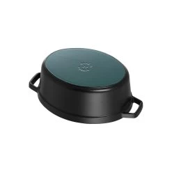 Staub Cocotte 29 Cm, Ovalado, Negro, Hierro Fundido -Cocina Comercio 40509 315 0 5 3