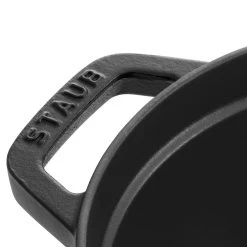 Staub Cocotte 41 Cm, Ovalado, Negro, Hierro Fundido -Cocina Comercio 40509 315 0 6 2