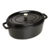 Staub Cocotte 33 Cm, Ovalado, Negro, Hierro Fundido -Cocina Comercio 40509 322 0 1