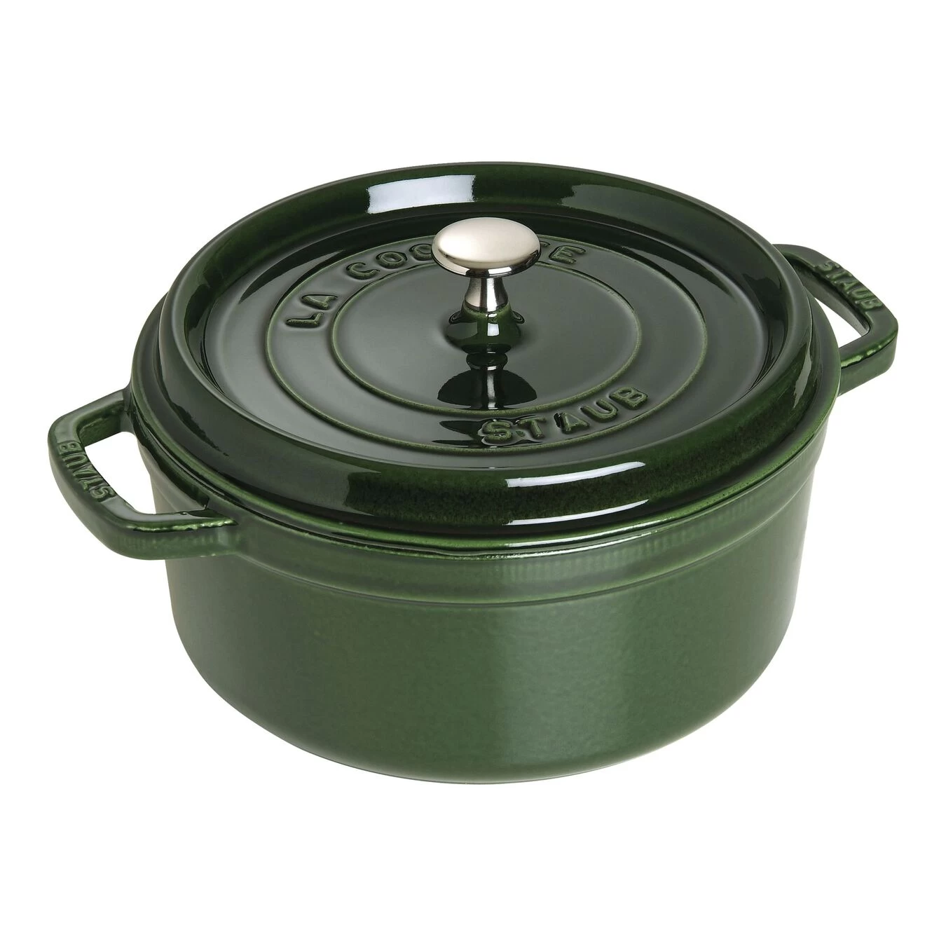 Staub Cocotte 26 Cm, Redondo, Albahaca, Hierro Fundido 3 Staub Cocotte 26 Cm, Redondo, Albahaca, Hierro Fundido