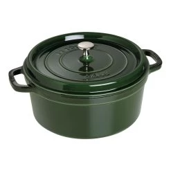 Staub Cocotte 28 Cm, Redondo, Albahaca, Hierro Fundido