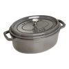 Staub Cocotte 37 Cm, Ovalado, Gris Grafito, Hierro Fundido -Cocina Comercio 40509 369 1