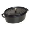 Staub Cocotte 37 Cm, Ovalado, Negro, Hierro Fundido -Cocina Comercio 40509 370 0 1