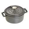 Staub Cocotte 12 Cm, Redondo, Gris Grafito, Hierro Fundido