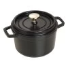 Staub Cocotte 16 Cm, Redondo, Negro, Hierro Fundido -Cocina Comercio 40509 480 0 1