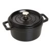 Staub Cocotte 20 Cm, Redondo, Negro, Hierro Fundido -Cocina Comercio 40509 487 0 1